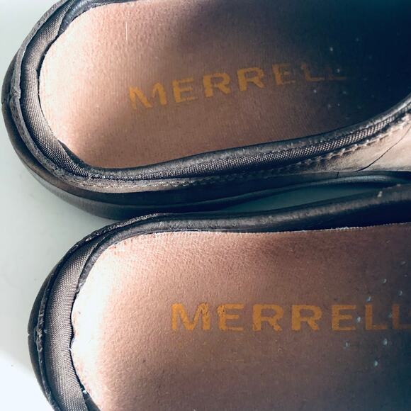 Merrell 'Primo Scoop' Women's 6 Brown  Leather Performance Clog Mule - Picture 4 of 9